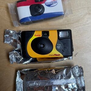Expired single use film cameras